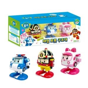  ROI TOYS 로보카폴리 태엽 로봇 구조대 세트