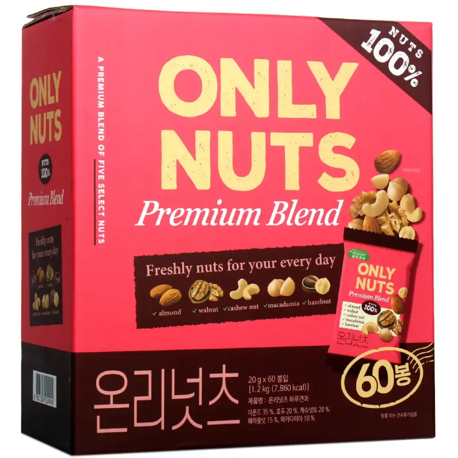 선명농수산 썬넛트 온리넛츠 하루견과 선물세트 20g 60개입 (3개)