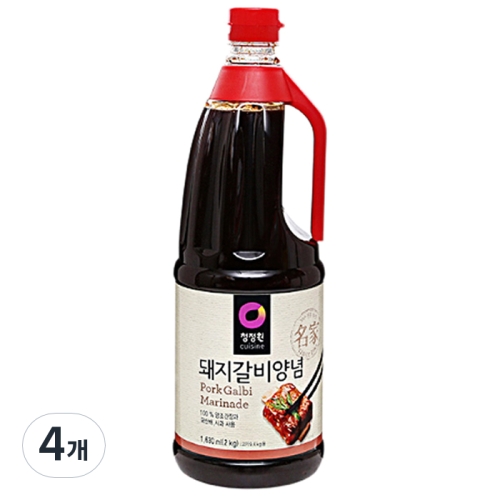 청정원 돼지갈비양념 2kg 4개_이미지