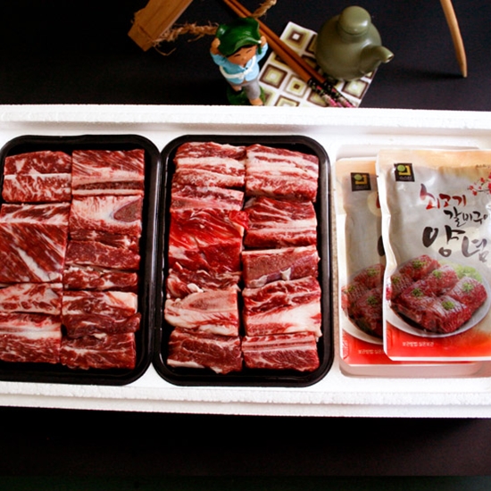 한성가횡성한우 찜갈비세트 4호 1.9kg