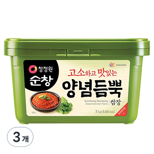 청정원 순창 양념 듬뿍 쌈장 3kg (3개)_이미지