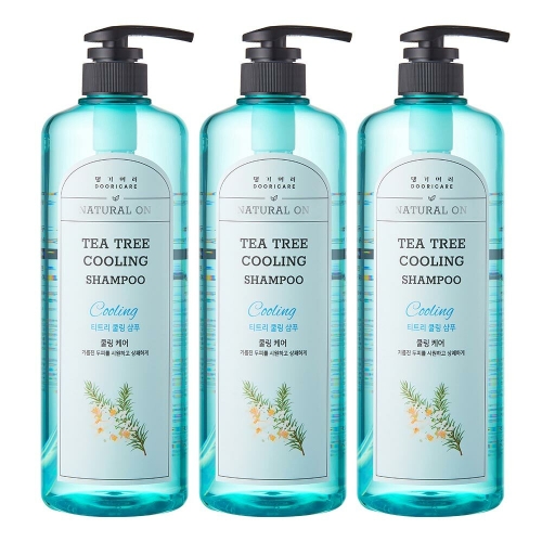 두리화장품 댕기머리 허벌 티트리 쿨링 샴푸 1000ml (3개)