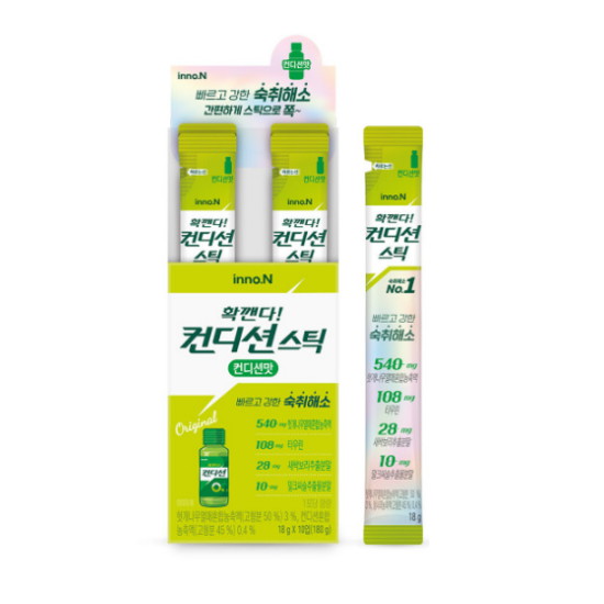 에이치케이이노엔 확깬다! 컨디션 스틱 컨디션맛 18g 10포 (1개)