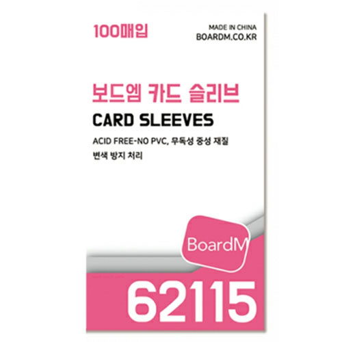 보드엠팩토리 카드 슬리브 62115 100매 [두꺼움]