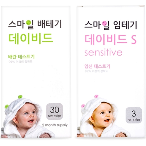 스마일랩 데이비드 배란테스트기 30개+ 임신테스트기 3개 (1세트)_이미지