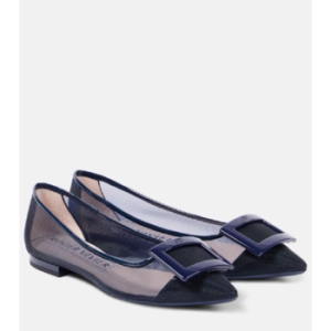 로저비비에 Gom메트tine 메쉬 발레 플랫 P01020203_이미지