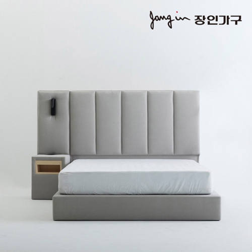 장인가구 클레버 호텔 LED침대 Q+협탁 (매트별도)