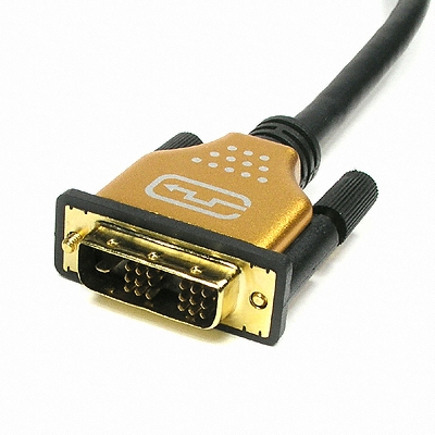 라이트컴 COMS HDMI to DVI 변환 케이블 (골드) (C2833, 1.8m)_이미지