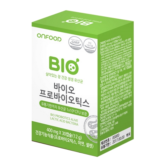 온푸드 바이오 프로바이오틱스 30캡슐 (12개)_이미지
