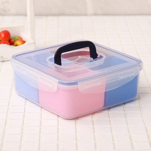 [불명] 꼬미꼬모쿼터락4각찬합 찬합 도시락 업소용 가정용