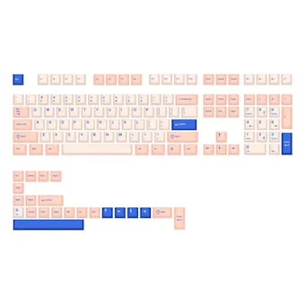 SPM 3색조합 PBT 이중사출 영문 <b>키캡</b> 130키 피치블루