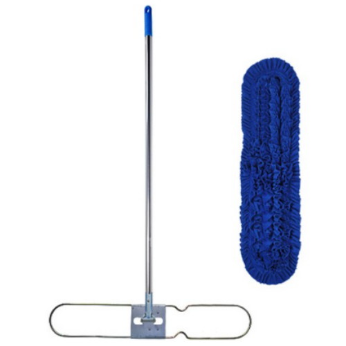 월드크린 극세사 리스킹 걸레 90cm + 판 + 스텐 자루 세트 1세트_이미지