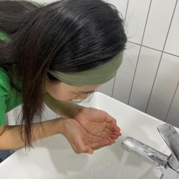 셀러허브 남녀공용 무지 골지 반다나 헤어밴드 카키 남자헤어밴드 반다나머리띠 S15319622_이미지