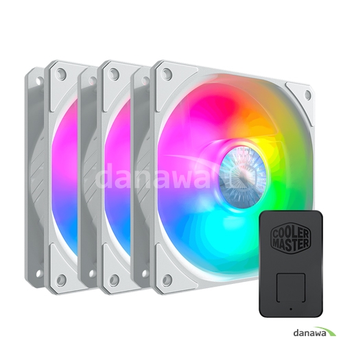 쿨러마스터 SICKLEFLOW 120 ARGB WHITE EDITION (3팩)_이미지