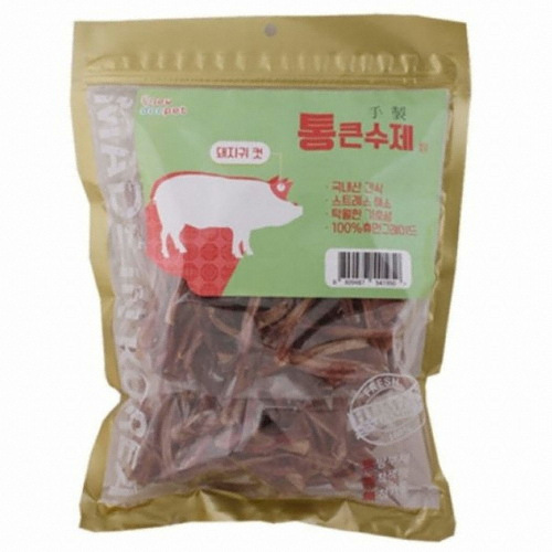 통큰수제간식 돼지귀 컷 360g
