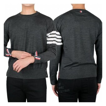 <b>톰</b><b>브라운</b> 4바 스트라이프 서스테이너블 니트 MKA002A Y1014