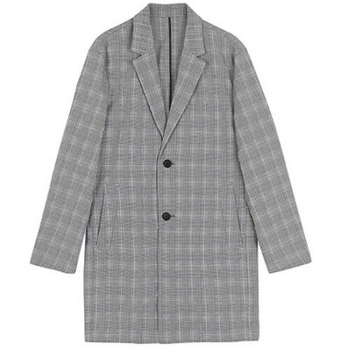 앤듀 글랜체크 싱글 코트 O192CT100P