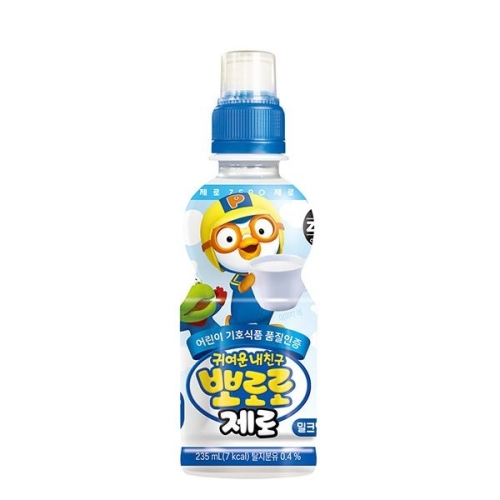 팔도 뽀로로 제로 밀크맛 235ml (12개)