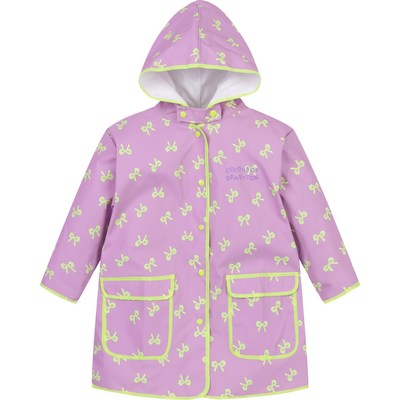 베네통키즈 리본 패턴 레인코트 QCETP9331LV 라벤더 S_이미지