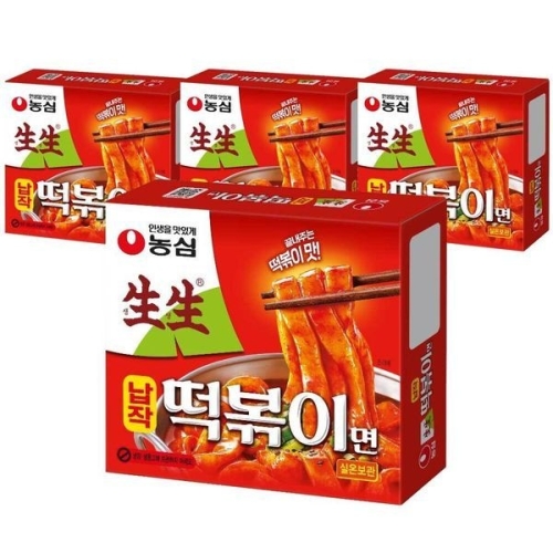 농심 생생납작떡볶이면 258g (4개)