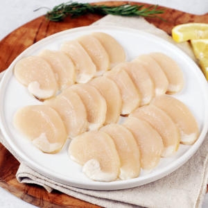 인정식탁 키조개 관자 슬라이스 6mm 200g (3개)
