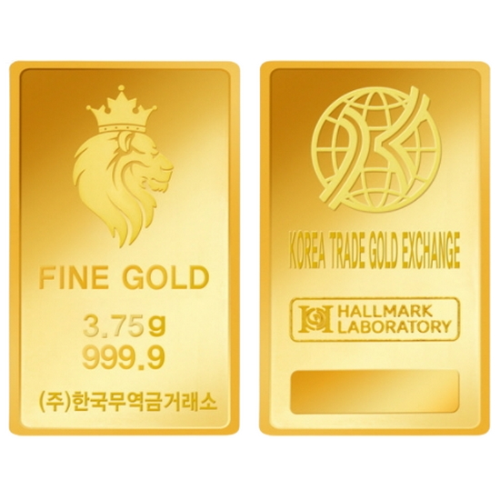 한국무역금거래소 골드바 3.75g_이미지