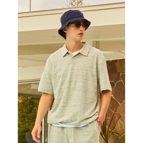 트라이본즈 노티그 코튼100 테리원단 반팔티셔츠 그레이 OKS3T1TS104G1 110