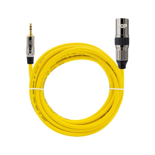 3.5mm to XLR수 스테레오 메탈옐로우 케이블