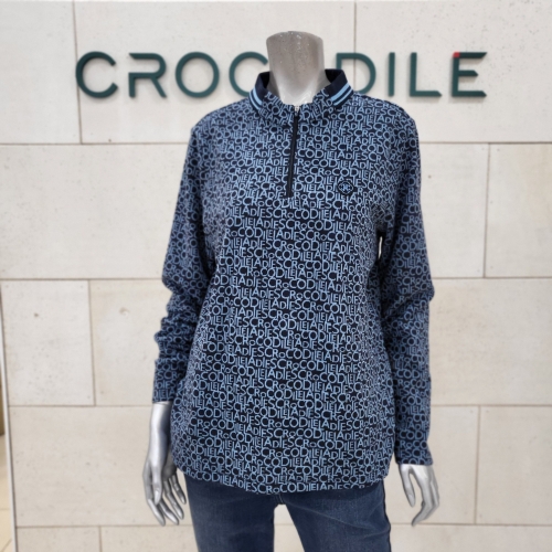 패션그룹형지 크로커다일레이디 크로커다일 레이디 로고자가드 반집업 티셔츠 CLEWTS210-NY_BP