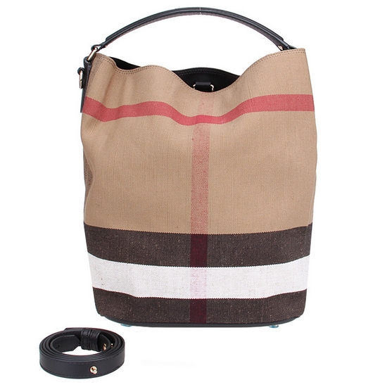 버버리 캔버스 체크 애쉬비 미디엄 호보백 3945726 1