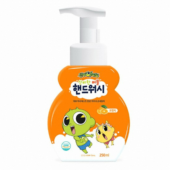 CJ ENM 신비아파트 오렌지 버블 핸드워시 250ml (4개)_이미지