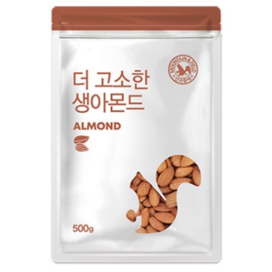 산과들에 더 고소한 생아몬드 500g (2개)_이미지