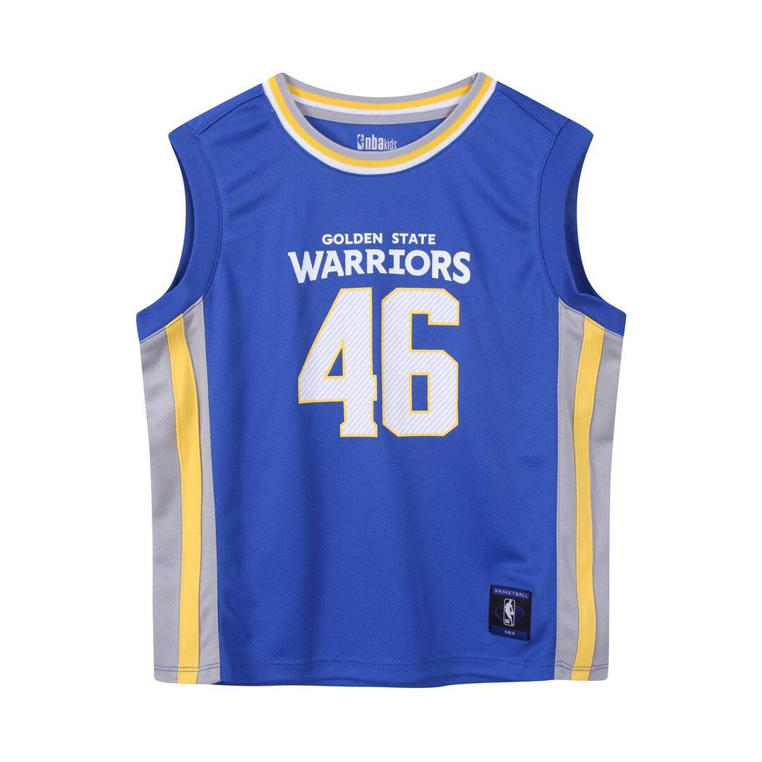 NBA-KIDS GSW 베스킷볼 메쉬 슬리브리스 K262TS062P21_JJ_이미지