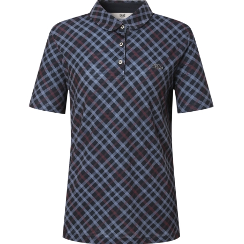 닥스골프 체크 반팔폴로티셔츠 WNTS4B010CG_이미지