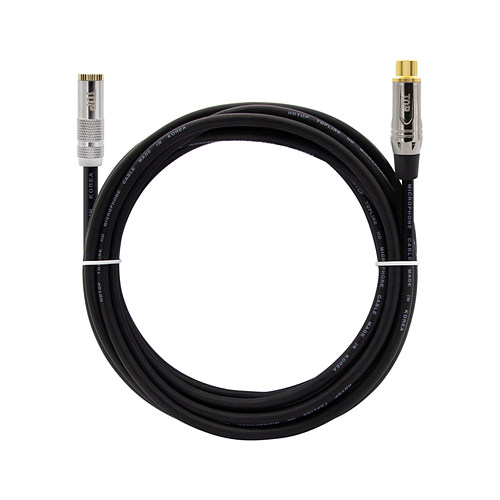 탑라인에이치디 HDTOP 3.5mm 스테레오 to RCA FF 메탈블랙 케이블 (1m, HT-TP3003)_이미지