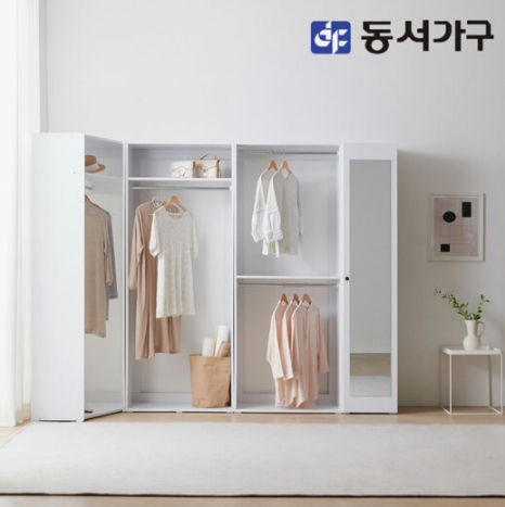 파로마 솔트 마이 거울 코너형 드레스룸 세트 2800_이미지