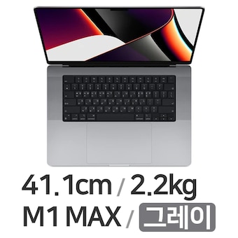 APPLE 맥북프로16 M1맥스 10코어 CPU, 32코어 GPU 그레이 중고