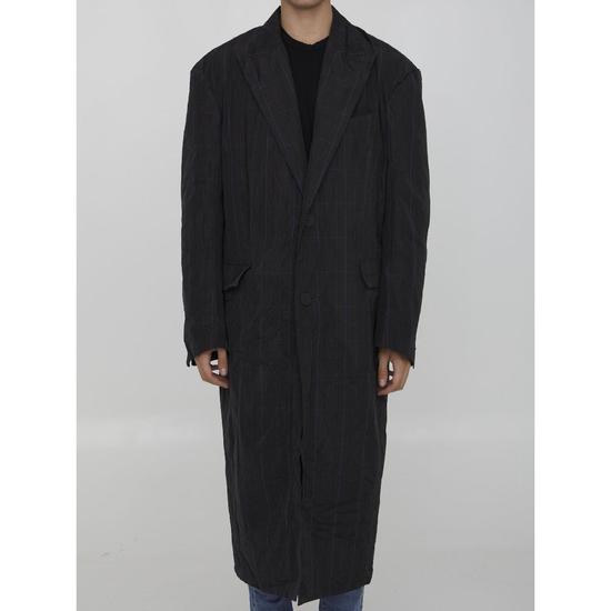 발렌시아가 체크 packable 코트 720027TNO741240 T_이미지