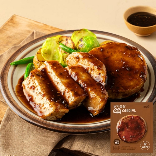 와이즈유엑스글로벌 아임닭 닭가슴살 소스 스테이크 왕갈비맛 100g (12개)_이미지