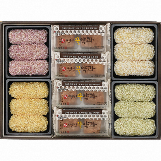 신궁전통한과 김규흔 명인 명품 정다움 2단 유과세트 450g (1개)