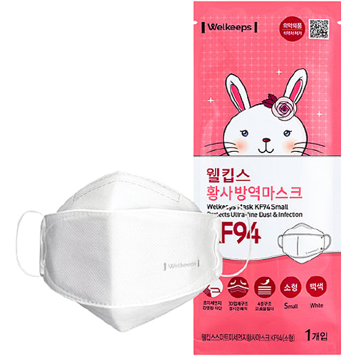 파인텍 웰킵스 스마트 황사방역 마스크 KF94 소형 (25매)_이미지