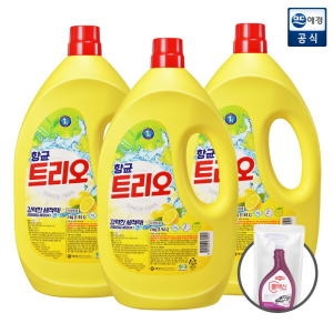  애경 항균 트리오 주방세제 2kg 3개+ 주방 세정제 300ml