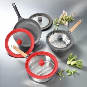 PN풍년 24-30cm 다용도 실리콘 멀티커버 프라이팬뚜껑 냄비뚜껑 실리콘덮개