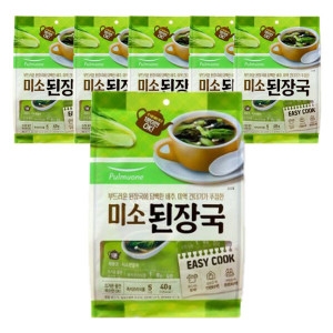 풀무원 생가득 미소된장국 6봉지6g 총30개_이미지