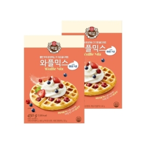 백설 와플믹스 450g x2개