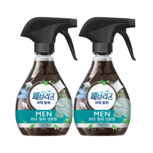 한국피앤지 페브리즈 포맨 프레쉬클린향 370ml (2개)