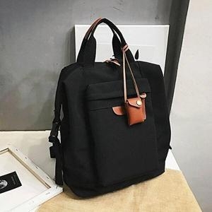 셀러허브 패션 JHMOSR77_51IL 블랙 면폴리혼방 백팩 캐주얼 데일리_이미지