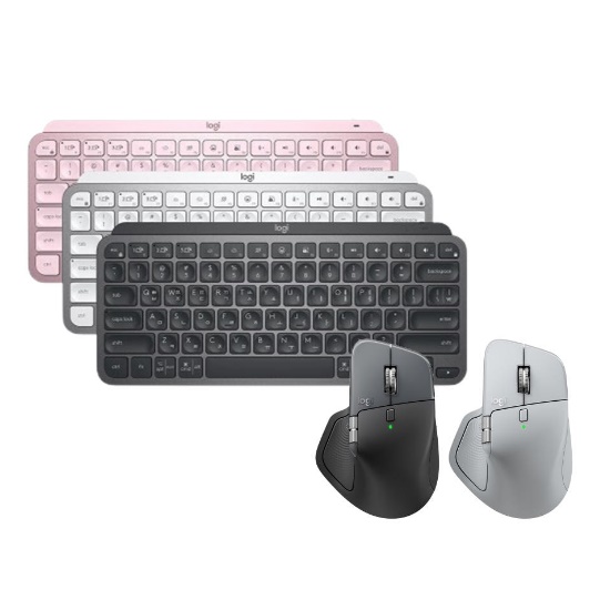 로지텍 mx keys mini + MX Master 4 무선 키보드 마우스 세트 (그라파이트)_이미지