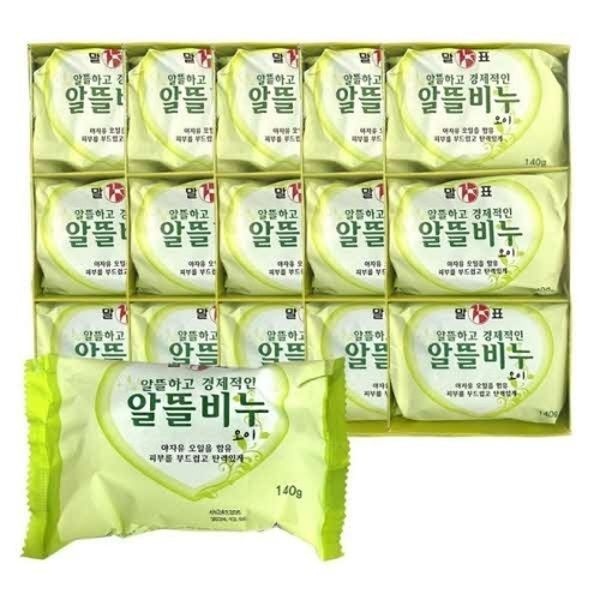 말표 알뜰비누 오이향 140g (15개)_이미지