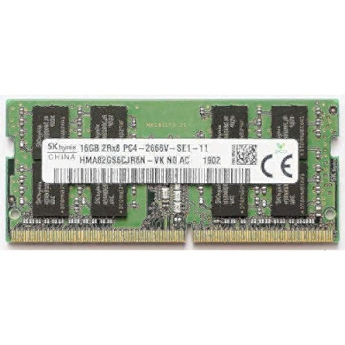 닉스 SK HY 16GB 2RX8 DDR4 SO-DIMM PC4-21300 2666MHZ 메모리 모듈 HMA82GS6CJR8N-VK